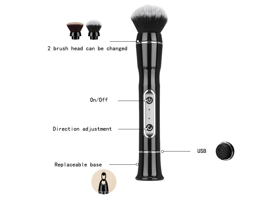 Electric makeup brush, automatic fiber hair foundation