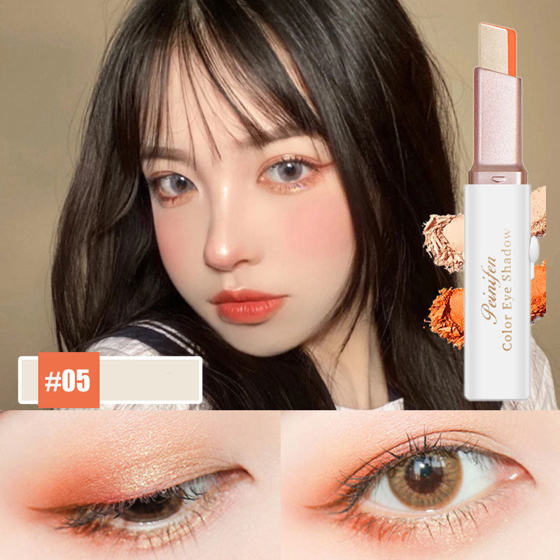 Lazy Eyeshadow Stick Stereo Gradient Shimmer Double Color
