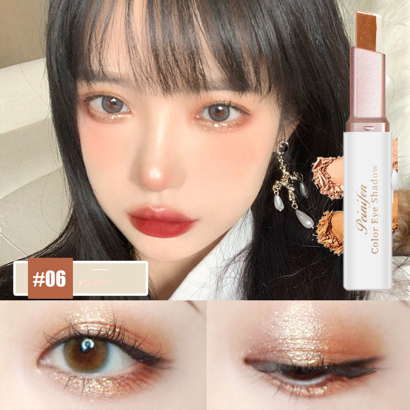 Lazy Eyeshadow Stick Stereo Gradient Shimmer Double Color