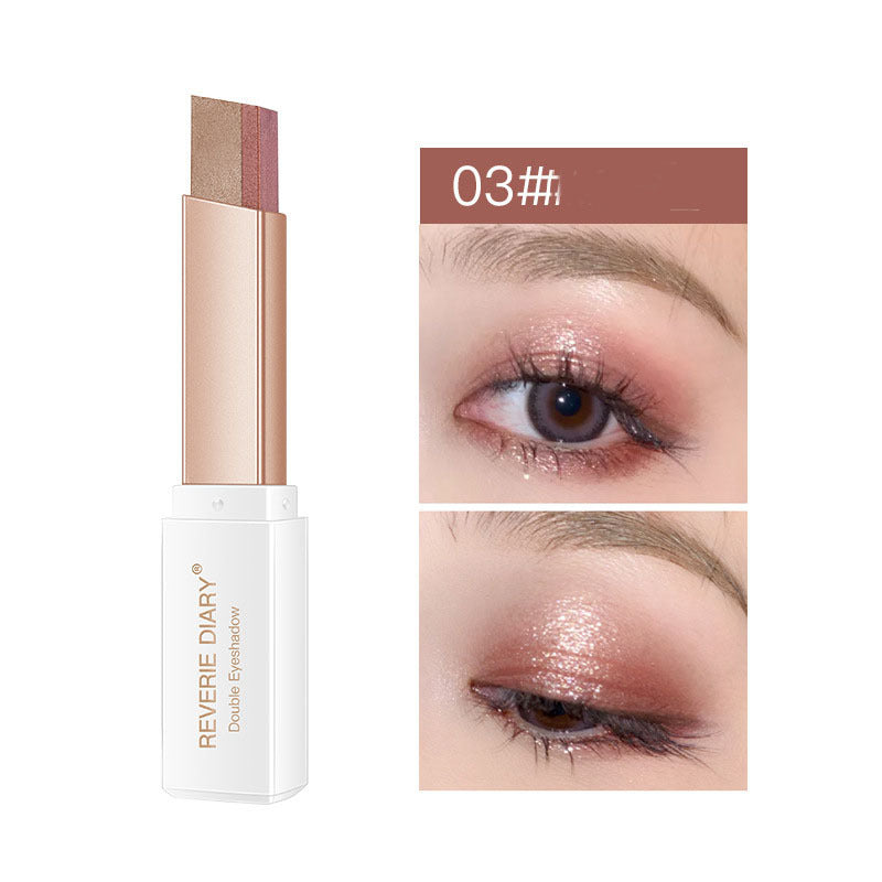 Lazy Eyeshadow Stick Stereo Gradient Shimmer Double Color