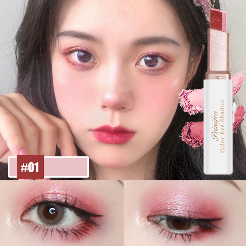 Lazy Eyeshadow Stick Stereo Gradient Shimmer Double Color