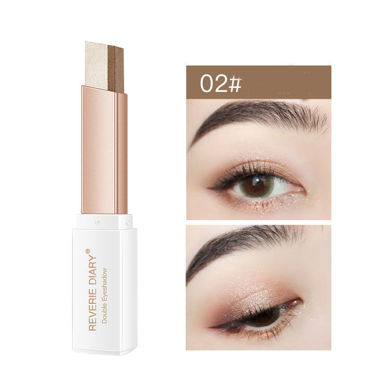 Lazy Eyeshadow Stick Stereo Gradient Shimmer Double Color