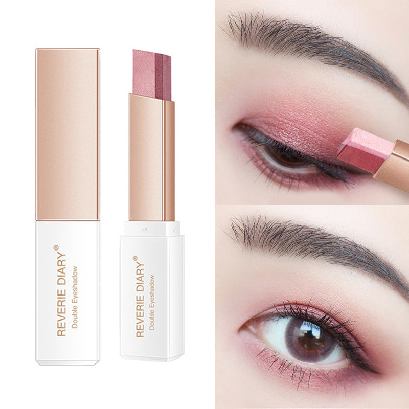 Lazy Eyeshadow Stick Stereo Gradient Shimmer Double Color