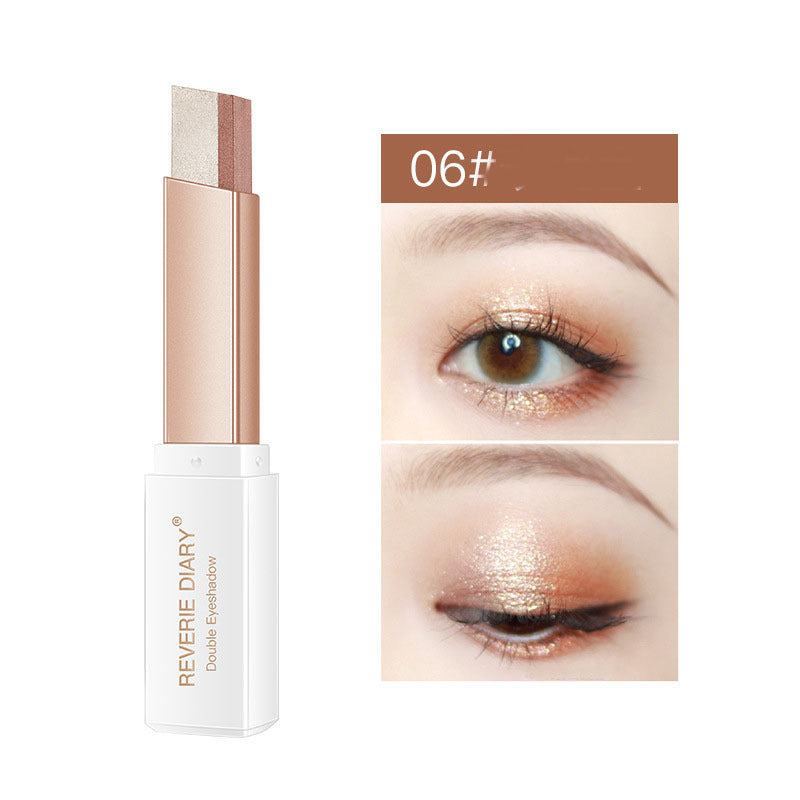 Lazy Eyeshadow Stick Stereo Gradient Shimmer Double Color