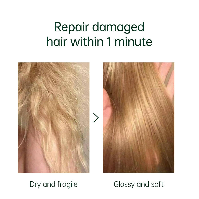 Repair Hair Mask Green Keratin For Treatment Hair