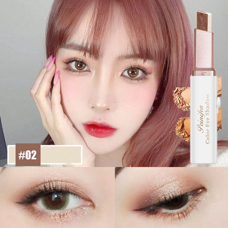 Lazy Eyeshadow Stick Stereo Gradient Shimmer Double Color