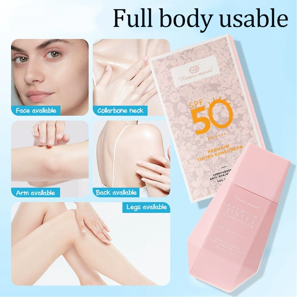 Tinted SPF50 Face Protection UV Protection