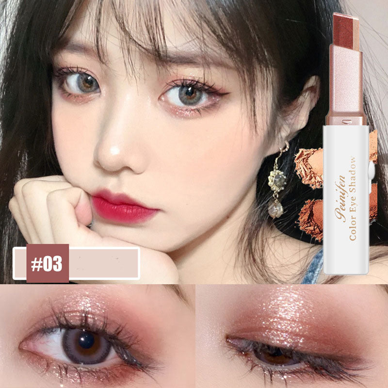 Lazy Eyeshadow Stick Stereo Gradient Shimmer Double Color