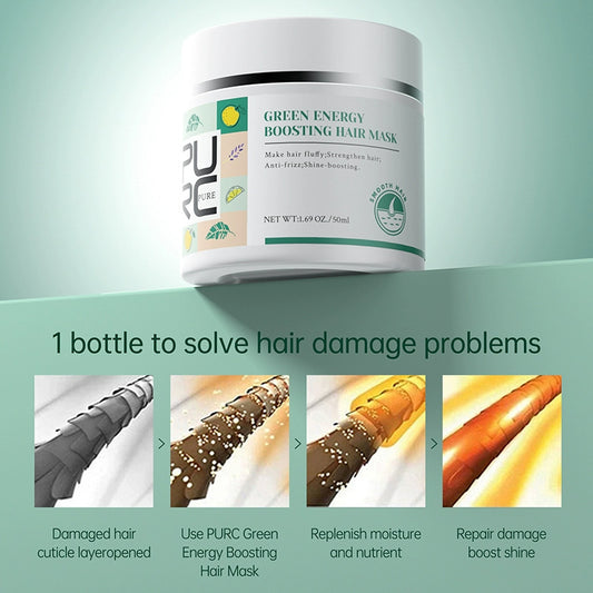 Repair Hair Mask Green Keratin For Treatment Hair